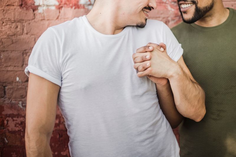 couple holding hands