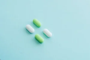 four pills lined up