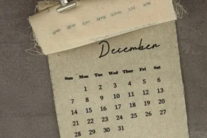 calendar open on december