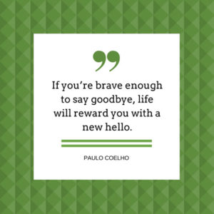 Quote over green background