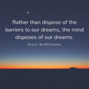 Quote over sunset sky